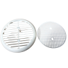 Round White 80-152mm Louvre Vent