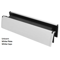 Unicorn 38-76mm White Letter Plate