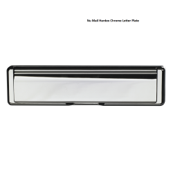 Nu Mail Door Letterplate 76mm x 40-80 Hardex Chrome