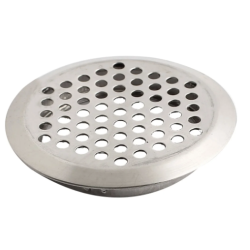 Steel Round Soffit Vent Silver 65mm