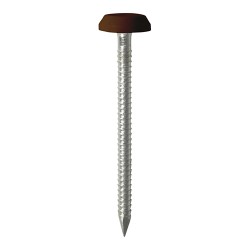 50 x 3.2 Polymer Headed Nails - A4 Stainless Steel - Mahogany