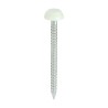 50 x 3.2 Polymer Headed Nails - A4 Stainless Steel - Cream